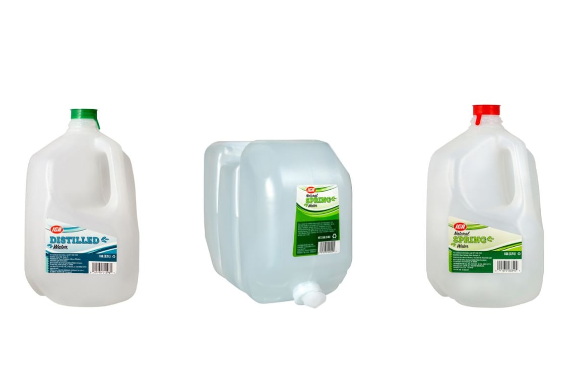 IGA Exclusive Brands New Water Supplier Offers 3 Gal. Size Varieties